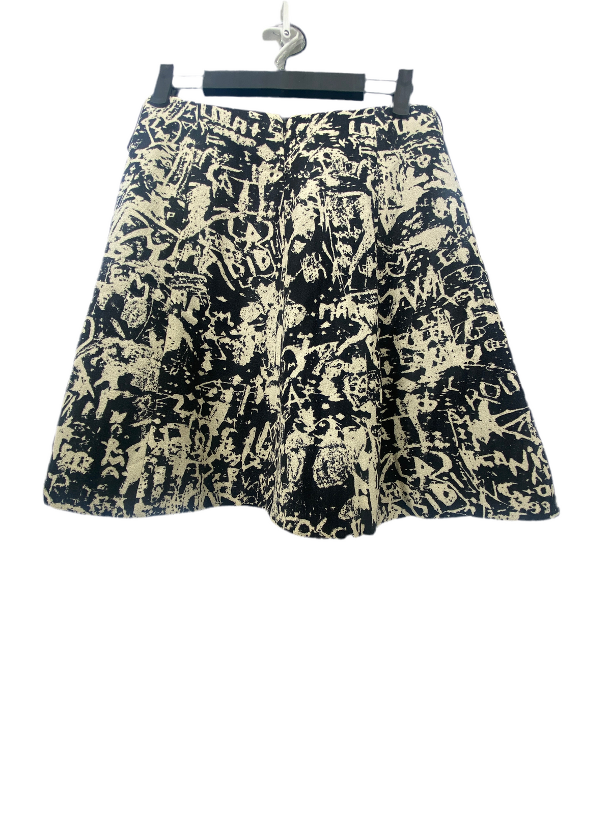 Jupe courte noir et beige