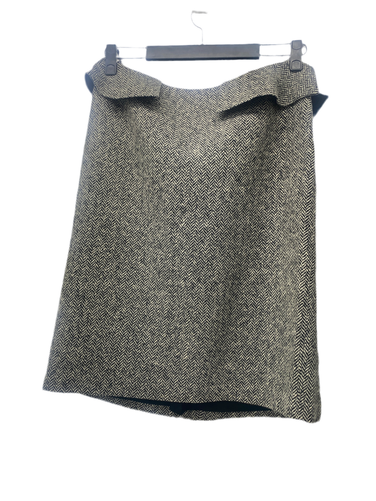 Jupe à volant gris beige