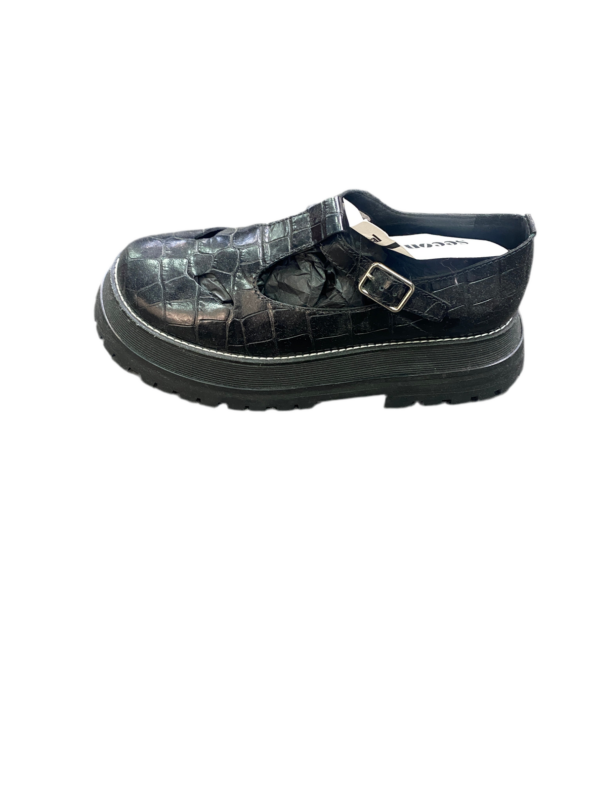 Chaussure noir en cuir