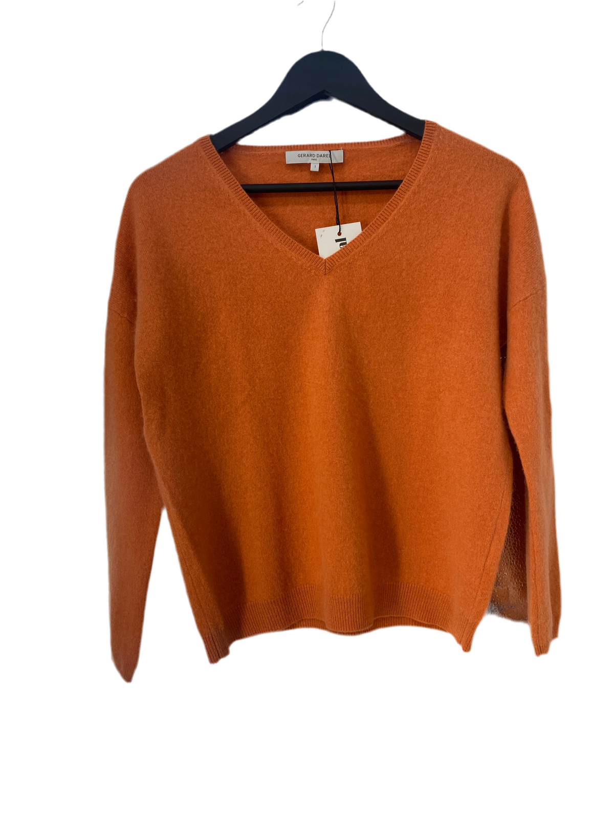 Pull orange en cachemire