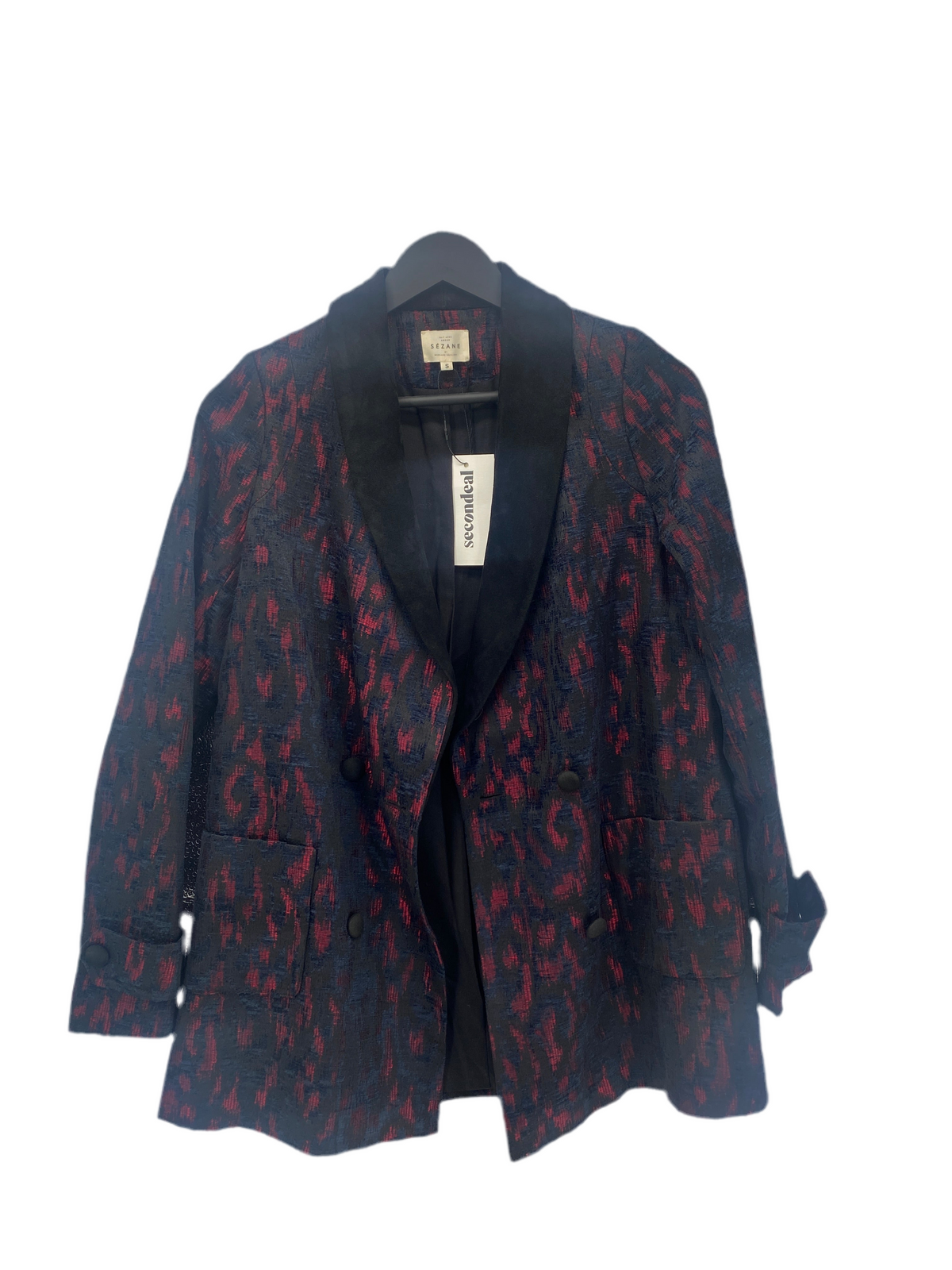 Veste hopper noir et rouge