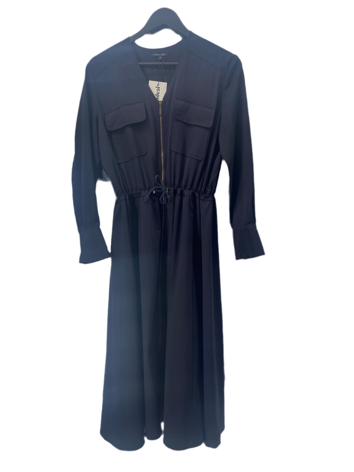 Robe longue bleu marine