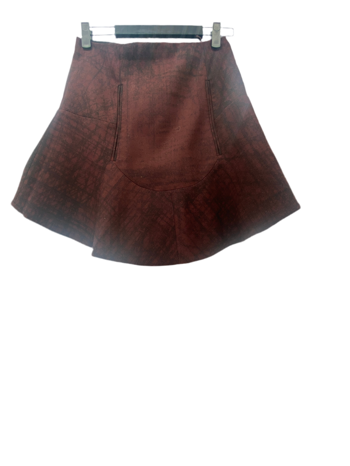 Jupe courte bordeaux