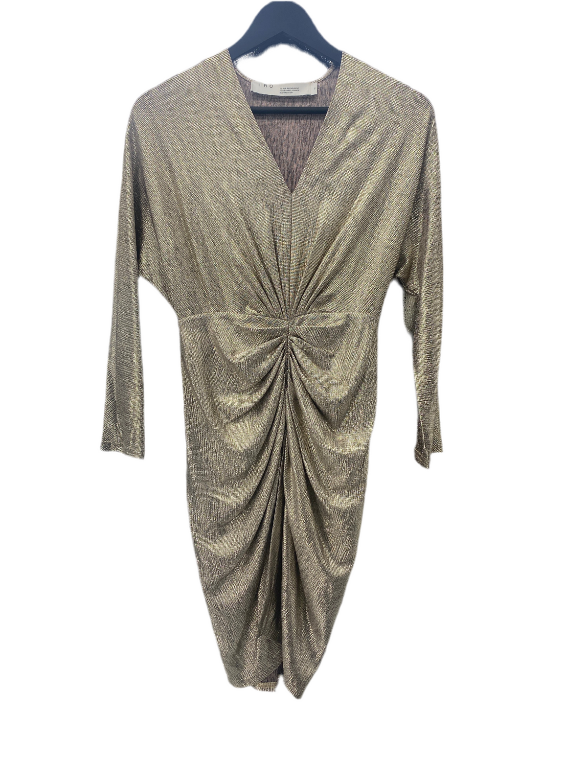 Robe courte dorée